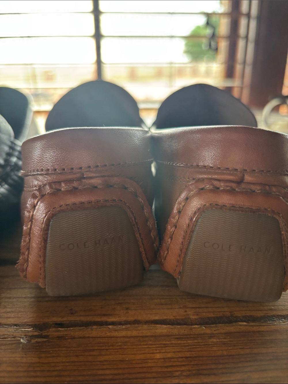 Cole Haan Brown Leather Driving Moccasins